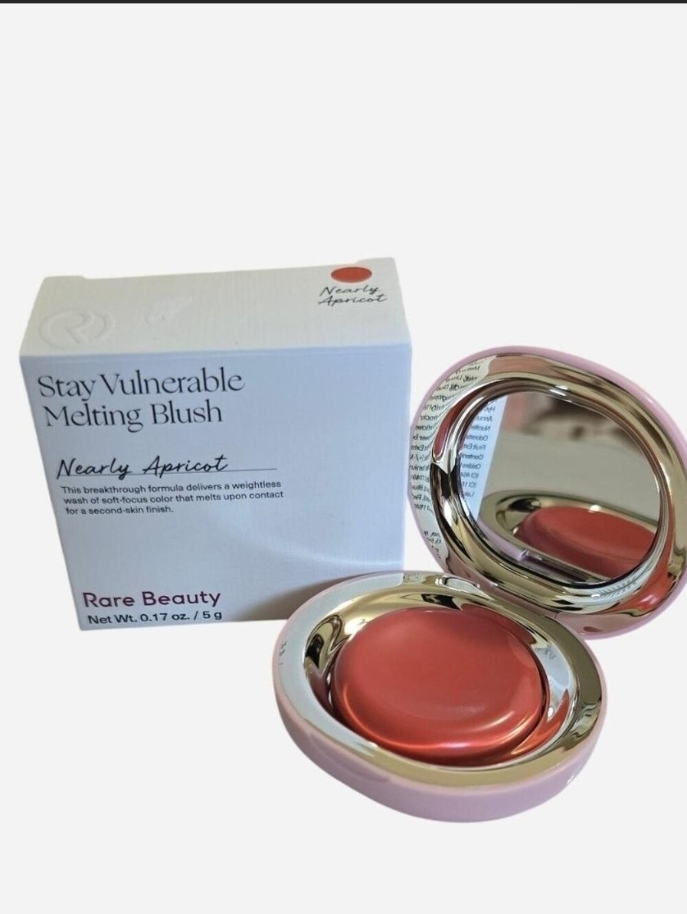 Rare Beauty Stay Vulnerable Melting Blush in Nearly Apricot